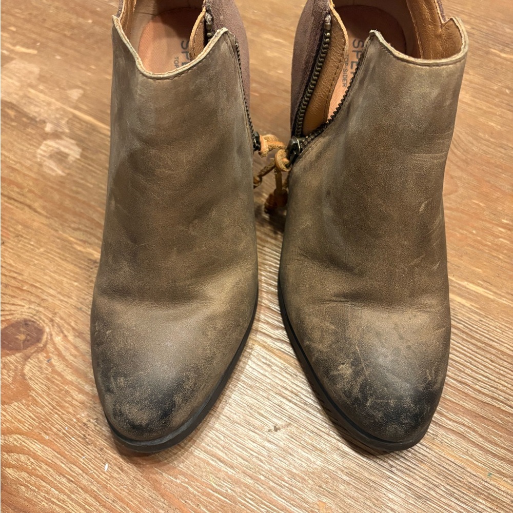 Sperry Brown Ankle Boots